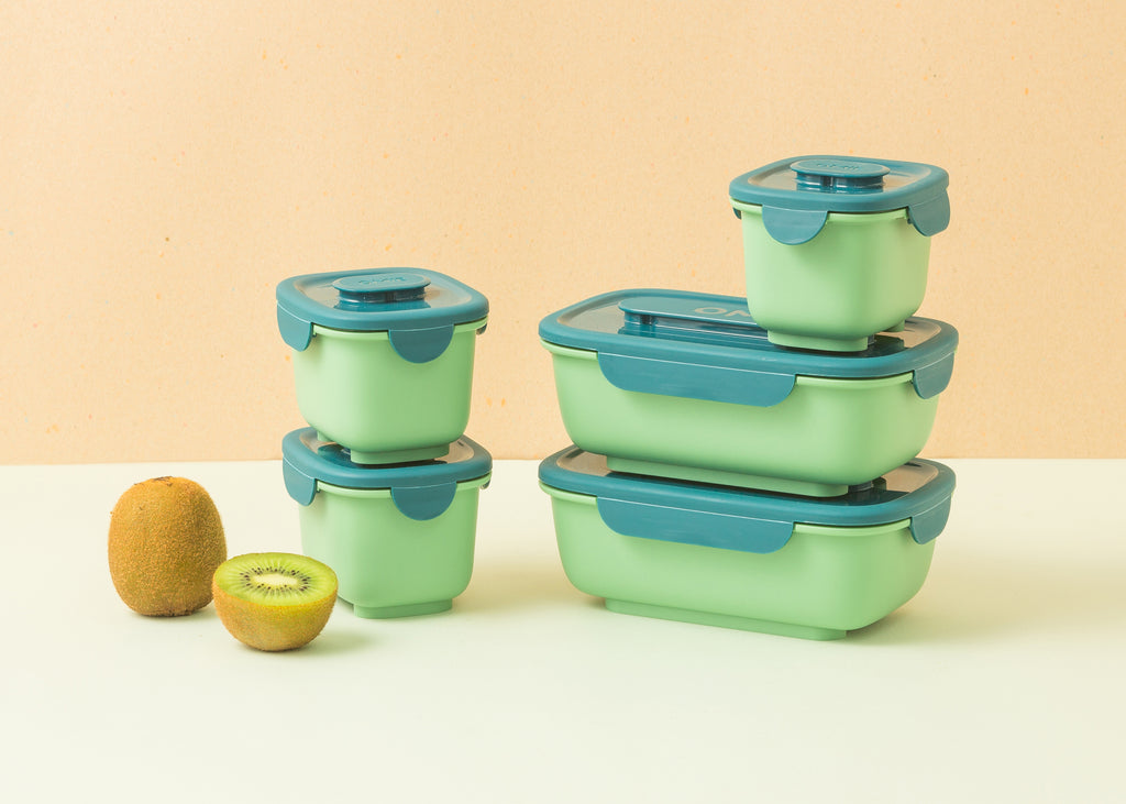 OmieSnack Silicone Food Storage 9.4 oz Container for OmieBox - Green