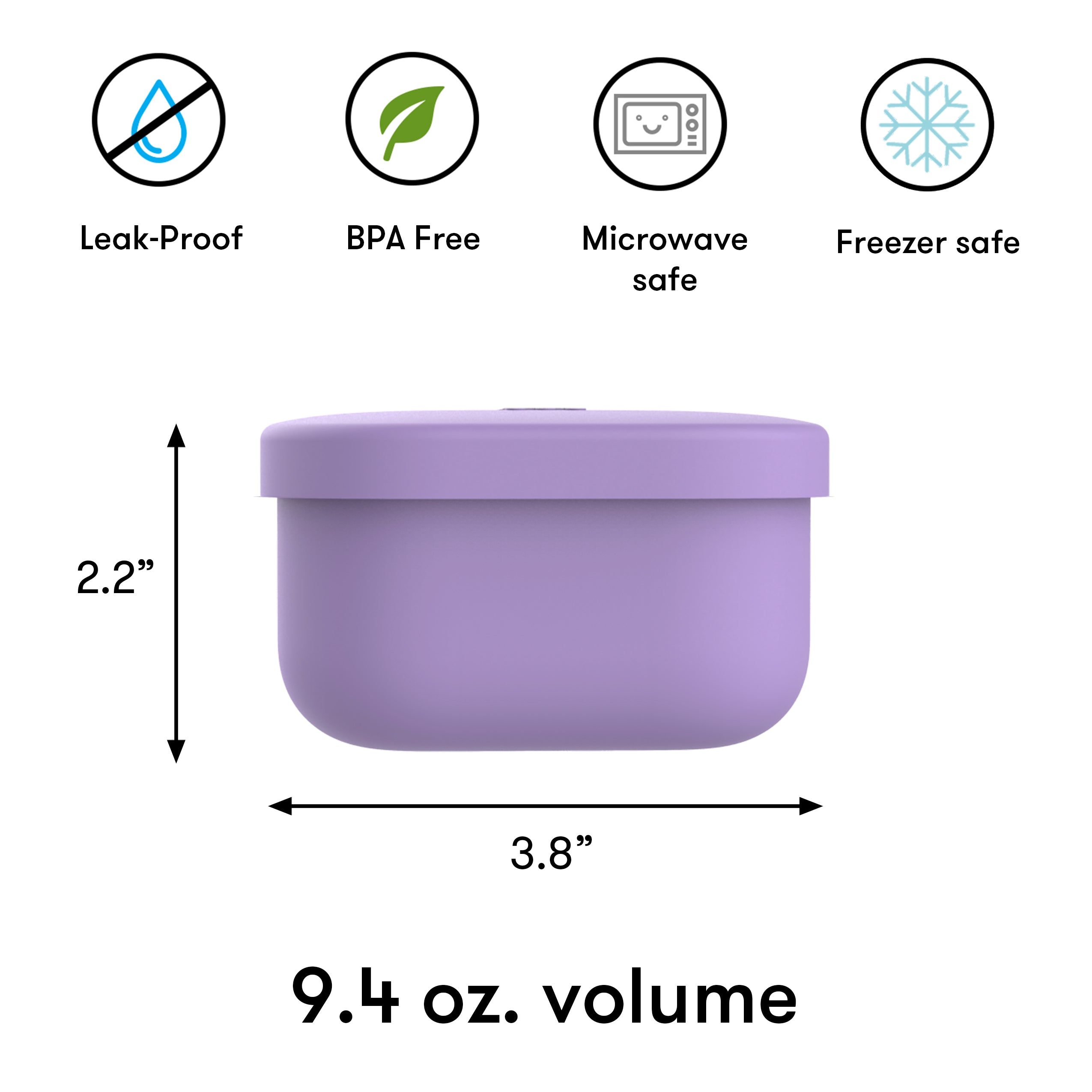 Omie Life OmieSnack Container - Purple
